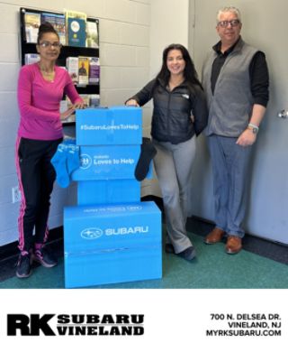 RK Subaru Loves to Help - Sock Donation to Cumberland Family Shelter
