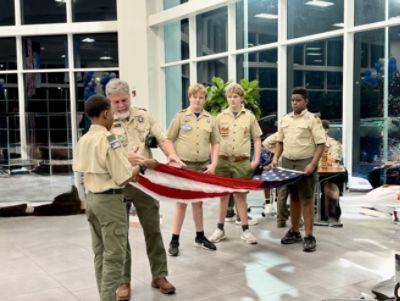 Flag Retirement and meeting