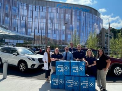Subaru of Wyoming Valley Delivers Warmth to Patients at the Henry Cancer Center 