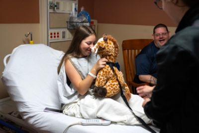 Delivering Care Companions and smiles to some awesome kids!