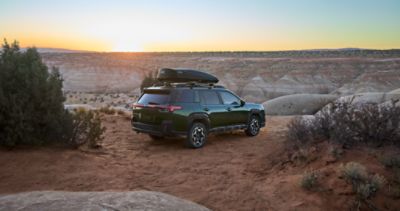 2026 Subaru vehicle parked at scenic overlook