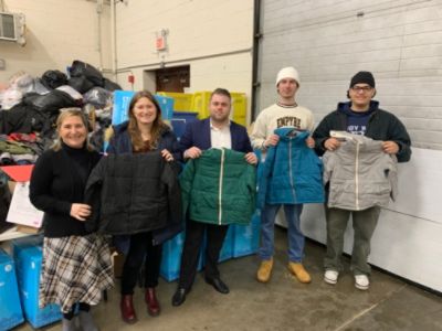 Brand new children's coats donated to the Long Island Coalition for the Homeless