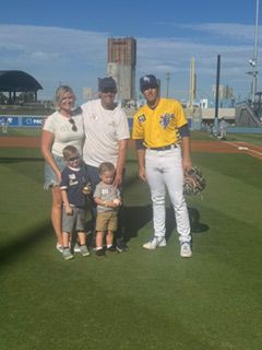 A Hero Takes the Mound: Gerben Throws Out the First Pitch!