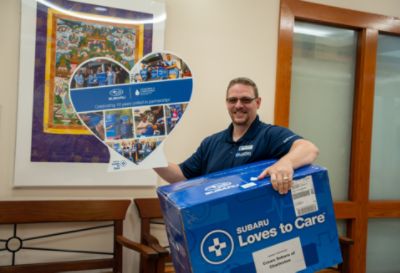 LLS Charleston Chapter and Crews Subaru Deliver Comfort and Hope to MUSC Patients