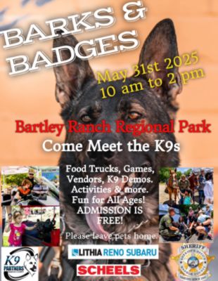 Washoe County K9 Partners2025 Barks and Badges