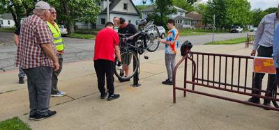 Frank Fletcher Subaru Donates Bike Repair and Pump Station to North Middle School