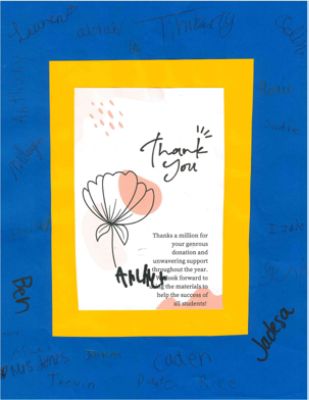 Thank you letters from Bench Elementary