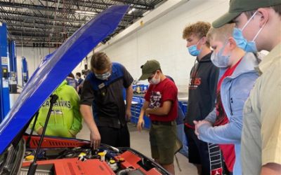 McCurley's Teaches Scouts Automotive Maintenance