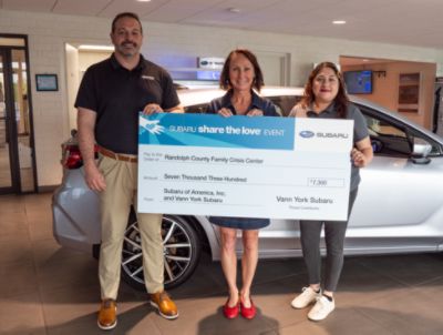 Vann York Subaru Asheboro - Subaru Share the Love Event Randolph County Family Crisis Center