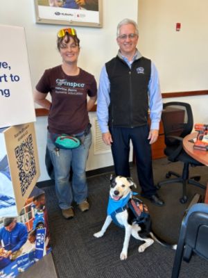 Driving for the Animals: North Reading Subaru's donation to Nevins Farm