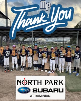 Subaru Dominion Supports McAllister Park Little League 