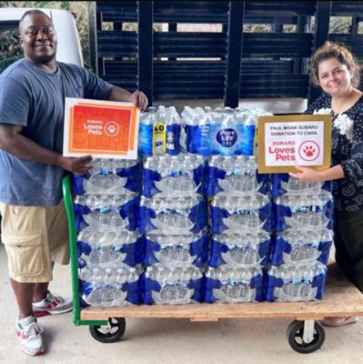 Paul Moak Subaru Donates Much-Needed Water During a Time of Crisis