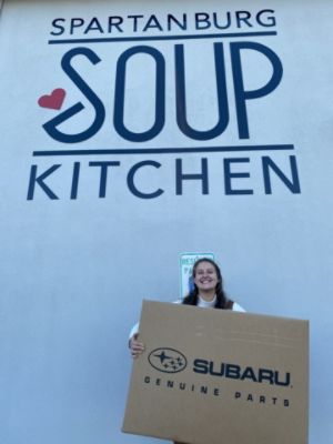 Subaru at the Soup Kitchen
