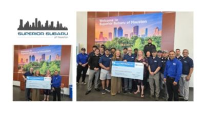 Superior Subaru of Houston Donates $16,221 to Cy-Fair Helping Hands Through Subaru Share the Love