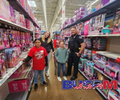 Sharonville Police Department Celebrates Shop with a Cop, Presented by Busam Subaru 