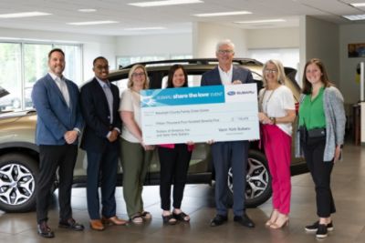 VANN YORK SUBARU RAISES FUNDS FOR RANDOLPH COUNTY FAMILY CRISIS CENTER FOR 2023 SUBARU SHARE THE LOV