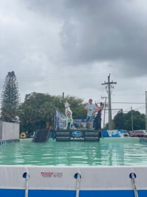 Schumacher Subaru of West Palm Beach Sponsored the Dock Dogs Jumping Competition at Outdoor Expo