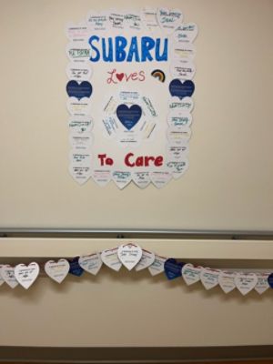BIDMC Lank Cancer Center- Needham- Thanks Subaru Loves to Care program 