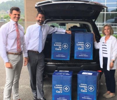 UHC Receives Blanket Donation from Jenkins Subaru and Leukemia and Lymphoma Society