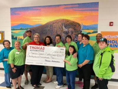 Thomas Automotive Presents Check to Special Olympics of Bedford County