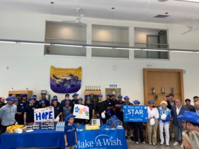 Make-a-Wish and Colonial Team Welcome Home Danbury Boy from Dream Vacation