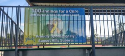 100 Innings For a Cure Jeff Burton Memorial Softball Game