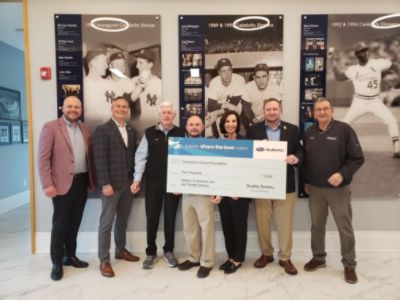 Quality Subaru Shares the Love with the Connecticut Cancer Foundation!