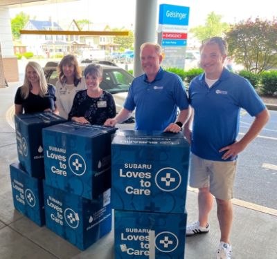 Minooka Subaru Delivers Warmth to Local Patients 