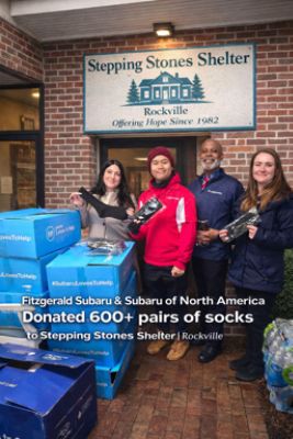 Fitzgerald Subaru of Rockville Delivers Love in Action at Stepping Stones Shelter