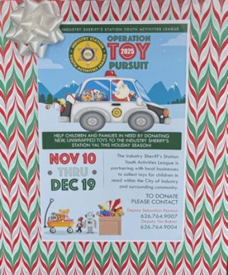 City Of Industry Sheriff's Station Youth Activities League Operation Toy Pursuit 2025