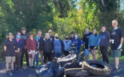 Hockanum River Trail Cleanup with Suburban Subaru