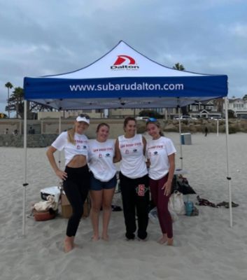 Supporting SDSU Women's Beach Volleyball Club