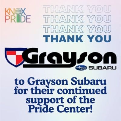Grayson donates $10K to Knox Pride!