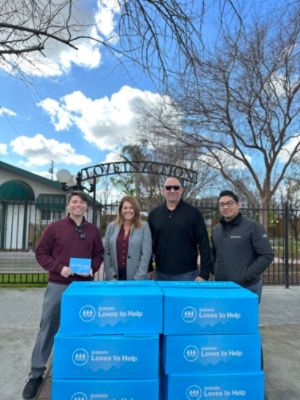 Sangera Subaru donates Socks to the The Mission at Kern County