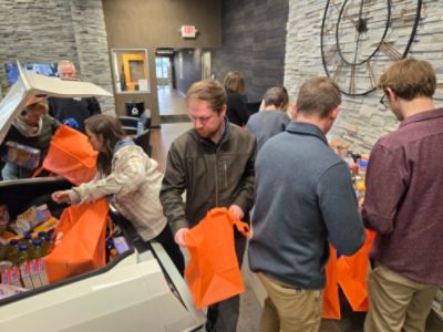 Stocking the Shelves at The Hope Center