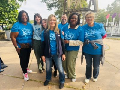 Cleaning up Oyster Shell Park