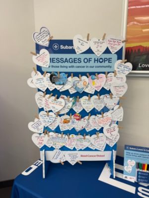 Messages of Hope & Blankets Bring Warmth & Caring to Cancer Patients at Exeter Hospital