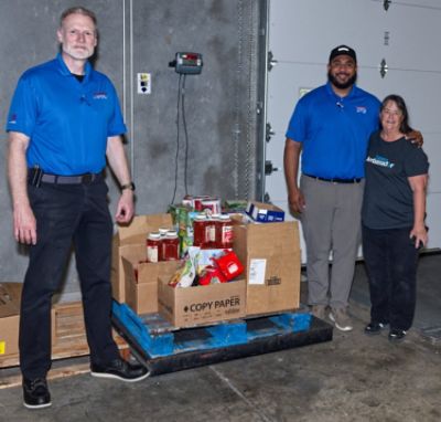 Landers McLarty Subaru Donates 343 Pounds of Food