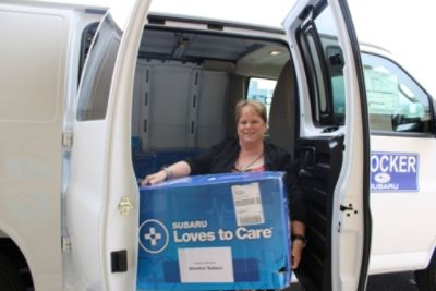 Stocker Subaru Delivers Comfort to Cancer Patients Through Subaru Loves to Care