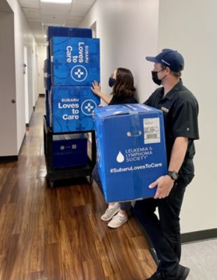 Subaru Superstore Chandler & LLS Deliver Warmth to Cancer Blood Specialists of Arizona