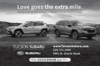 Tucson Subaru supports annual Book and Author event hosted by the Brandeis National Committee.