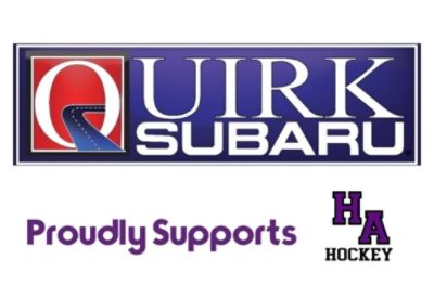 Hampden Academy Ice Hockey scores with generous donation from Quirk Suburu!