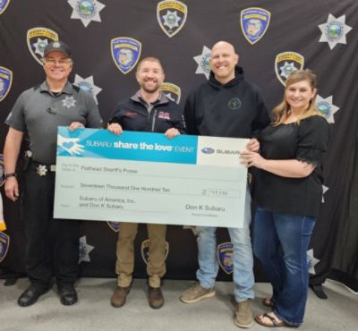 Don “K” Subaru Share the Love donates to Flathead Sheriff’s Posse 