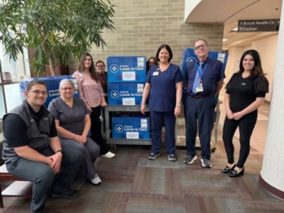 Subaru of Grand Blanc Blanket Donation to Covenant Healthcare's Cancer Care Center