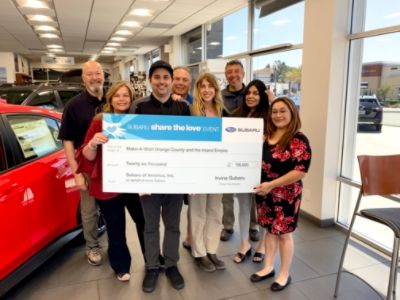 Thank You, Irvine Subaru, for helping transform lives, one wish at a time. – Gloria C.