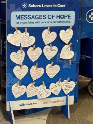 Wrapped in Hope: Bowser Subaru Brings Comfort to Cancer Patients