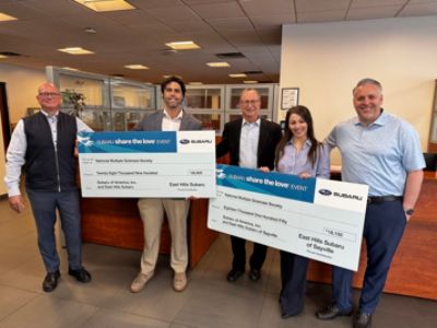 East Hills Subaru Surpasses $560,000 in Support of MS Society