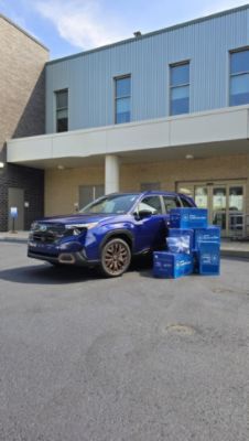 New Motors Subaru Drives Hope Forward with Donations to LLS and AHN St. Vincent Cancer Center