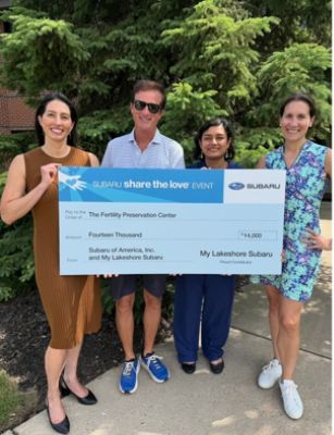 Thank you to Lakeshore Subaru from The Fertility Preservation Foundation