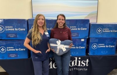 Superior Subaru of Houston and LLS Deliver Hope and Comfort to Patients at Houston Methodist West